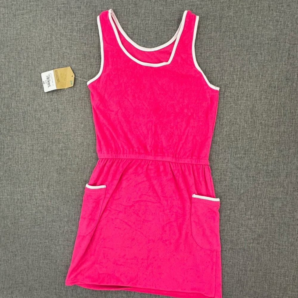 New! Thereabouts‎ Girls Swimsuit Cover Up Small 7/8 Hot Pink MSRP: $40 - Picture 8 of 11